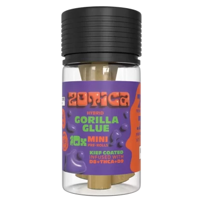 Zotica THC-A Blend Kief Gorilla Glue Mini Pre-Rolls – 10ct