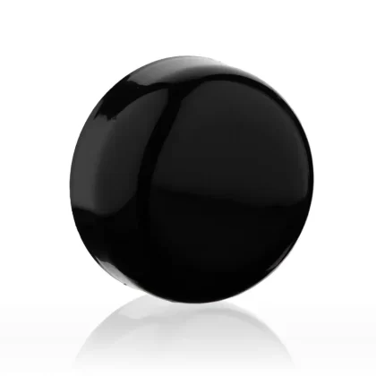 Plastic Caps | Dome Gloss Unlined | 58mm – Black