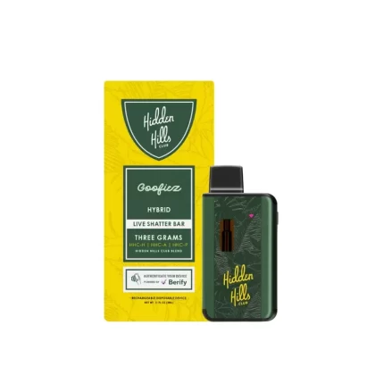 Hidden Hills Live Shatter HHC Vaporizer – 3000mg