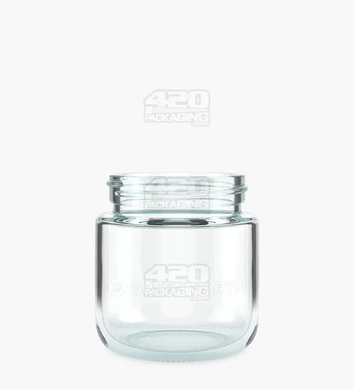 Rounded Base Clear Glass Jars | 53mm – 3oz – 32 Count