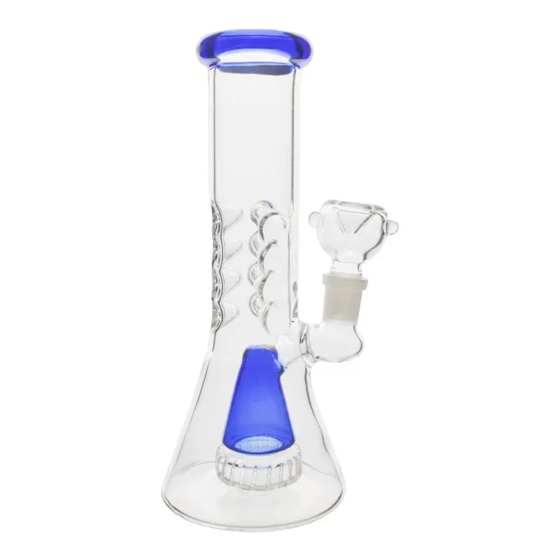 Gilled Cap Beaker Bong – 8 inches Percolator bong