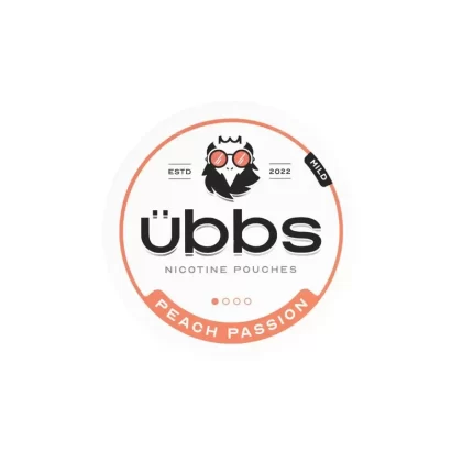 4mg Übbs Peach Passion Mild Strength Nicotine Pouches – 20 Pouches