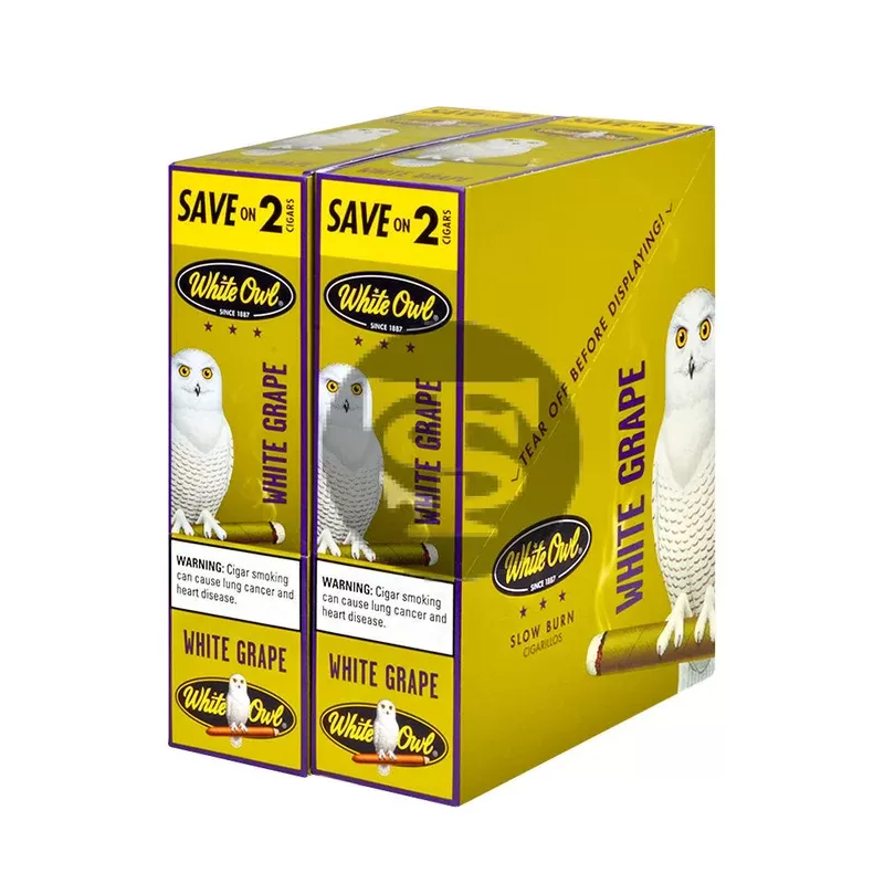 White Owl Cigarillos 30 Packs of 2 Cigars White Grape