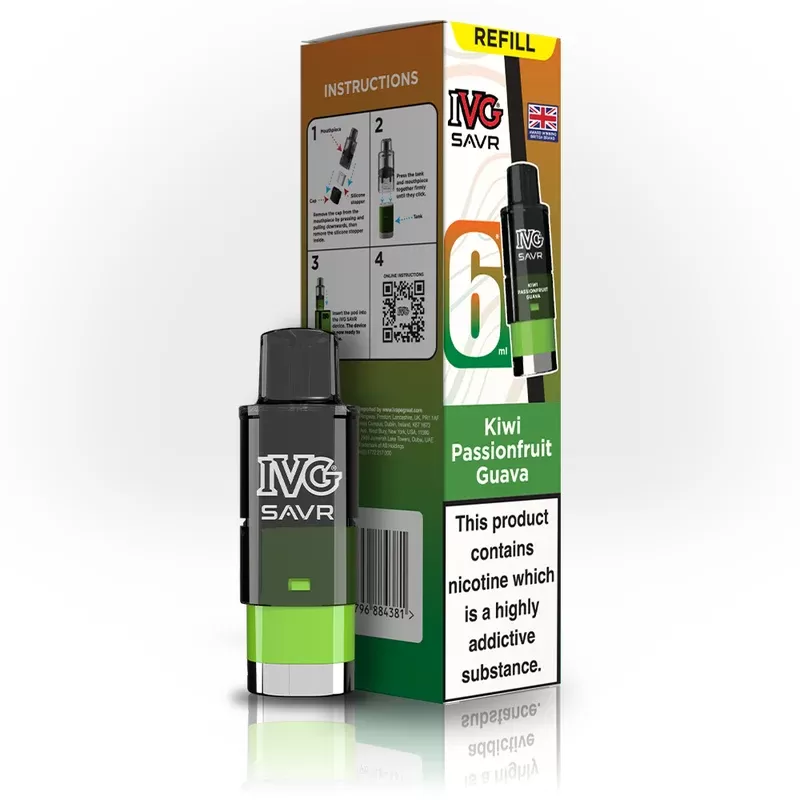 IVG SAVR Kiwi Passionfruit Guava Refill