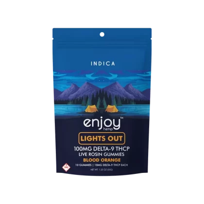 Enjoy Hemp Live Rosin Lights Out Delta-9 THCP 100mg Gummies
