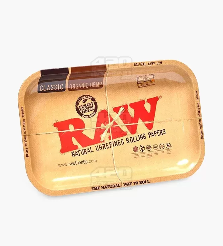 RAW | Classic Rolling Tray | 13in x 11in – Large – Metal