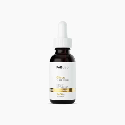 FAB CBD+CBG Oil Citrus Flavor