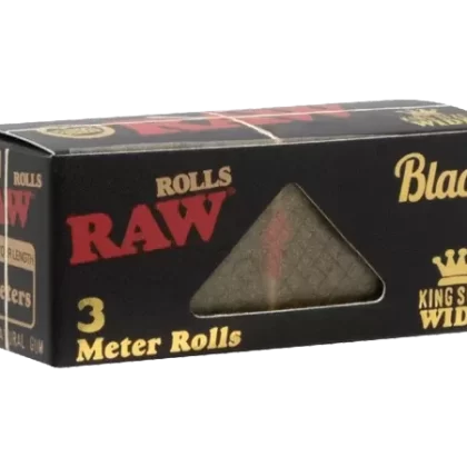 Raw Rolls 3 Meter Black Classic King Wide Size