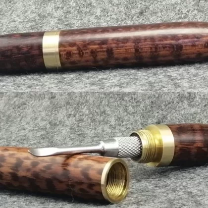 Dabtool and Case in Snakewood by PhattPiggie