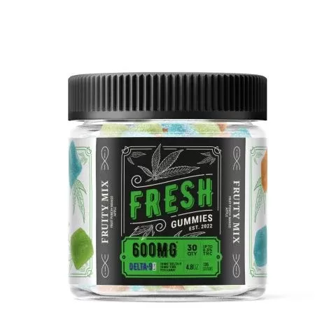 Fresh Delta-9 THC Gummies Fruity Mix 600MG