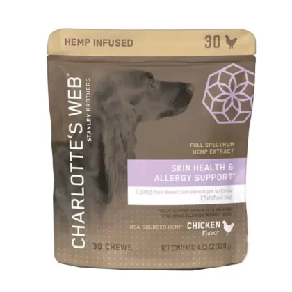 Skin Health & Allergy Support CBD Dog Chews – Chicken – Charlotte’s