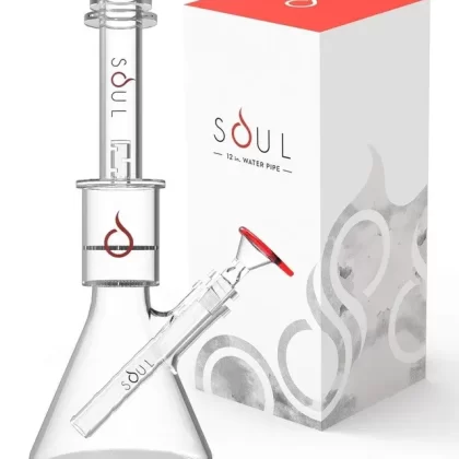 SOUL 12″ Honeycomb Beaker Bong