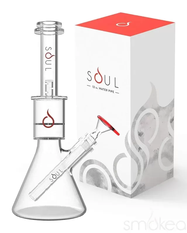 SOUL 12″ Honeycomb Beaker Bong