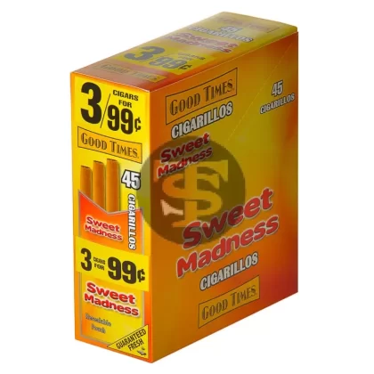 Good Times Cigarillos Sweet Madness 3 for 99 Cents Pre Priced 15 Packs