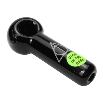 Chameleon Glass “Deathly Hallows” Spoon Hand Pipe