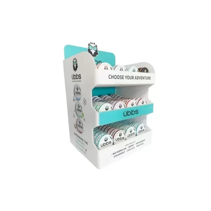 Ubbs Nikotinbeutel-Einzelhandelspaket mit Thekendisplay – 120 Dosen in