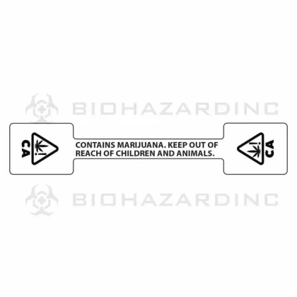 California | CA State Tamper Evident Compliance Labels