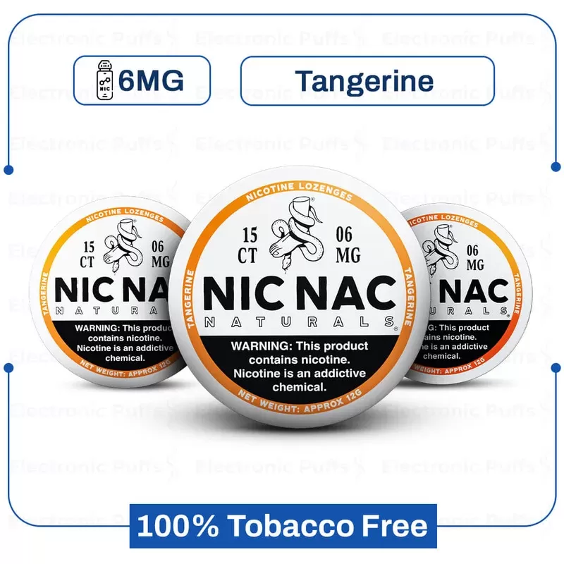 Buy Nic Nac Tangerine 6mg Nicotine Pouch Online | Nic Nac