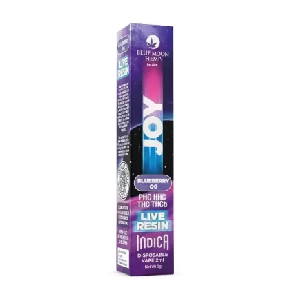 Blue Moon Hemp Joy Blend Blueberry OG Live Resin Disposable Vape 2