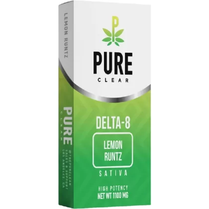 Pure Clear Lemon Runtz Delta-8 1G Cartridge