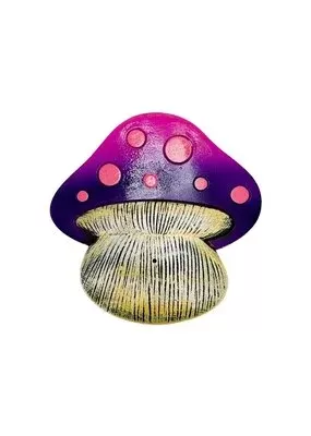 Fantasy Incense Holder – Flat Pink & Purple Mushroom