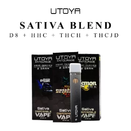 Utoya | Sativa Blend THC-H + THC-JD Disposable Vape – 2g