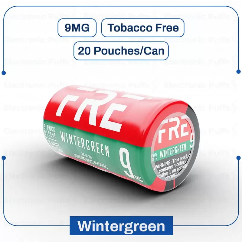 Buy FRE Wintergreen 9MG Nicotine Pouches | Electronicpuffs