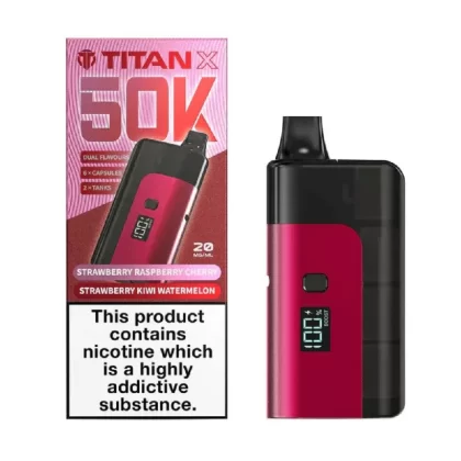 Titan X 50k Prefilled Vape Kit Strawberry Kiwi Watermelon
