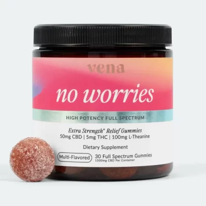 Vena CBD No Worries Extra Strength Relief Gummies [ 10]