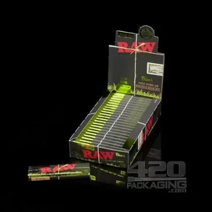 RAW | ‘Retail Display’ 1 1/4 Size Black Organic Paper Rolling Papers