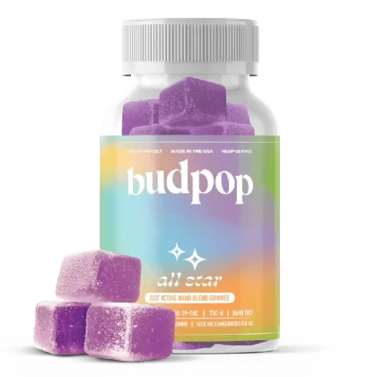 BudPop All Star Relief Gummies – THCH+D9+HHC+THCP