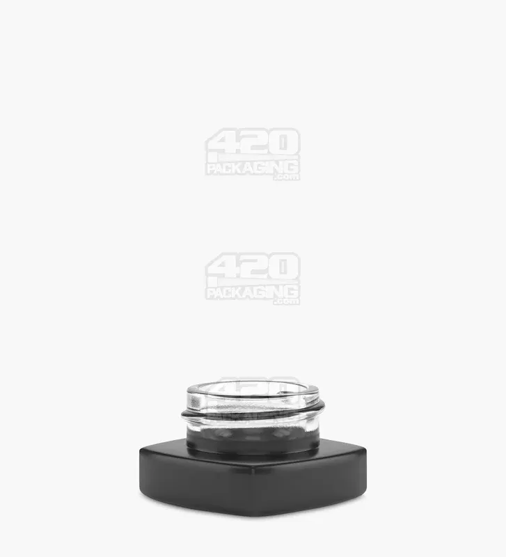Matte Black Glass Pillow Concentrate Jar | 32mm – 5mL – 250 Count