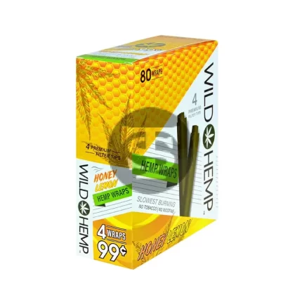 Wild Hemp Wraps Honey Lemon 20 packs of 4, 99c pre-price
