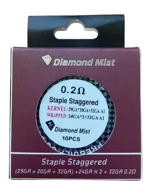 Diamond Mist Pre Made Staple Staggered Coils