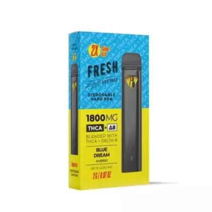 Blue Dream Vape Pen – THCA, D8 Blend – Disposable – 1800mg – Fresh