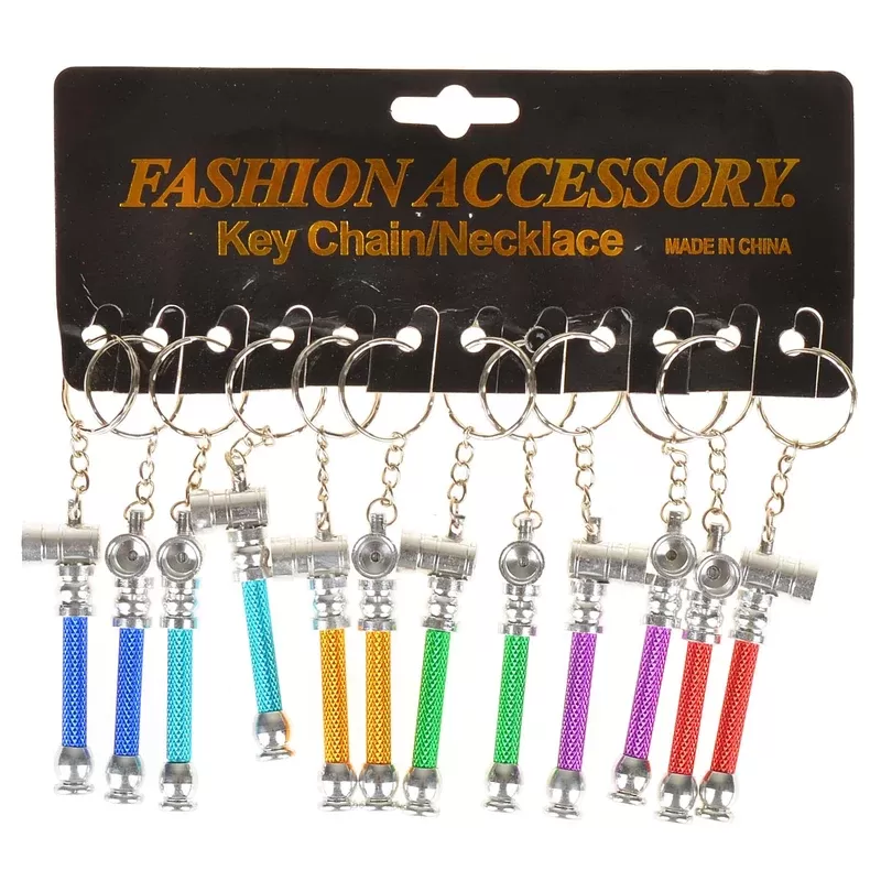Key Chain Metal Pipe Pack of 12
