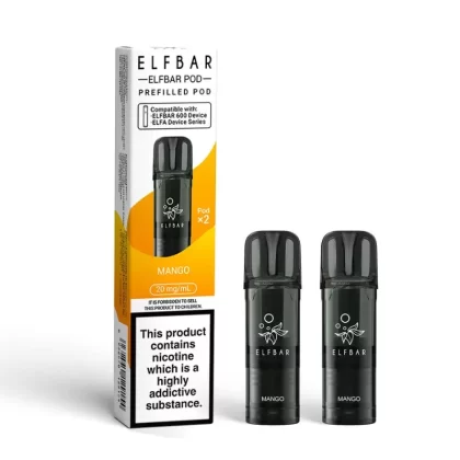 Elf Bar 600 Replacement Pre Filled Pods 2 Pack