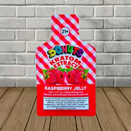 Donuts Raspberry Jelly Kratom Extract Gel Pouch 120mg