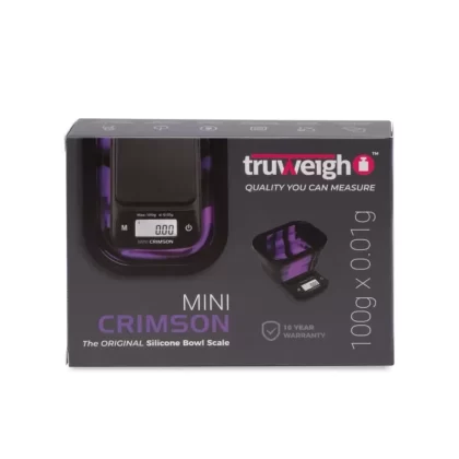 Truweigh Mini Crimson Collapsible Tray Scale 100G X 0.01G