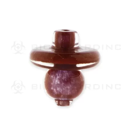 Carb Cap | Glass Directional Bubble Carb Cap | Maroon