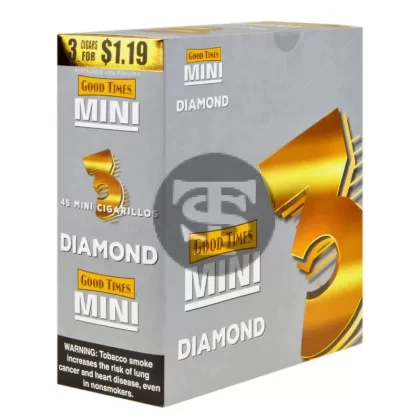 Good Times Mini Cigarillos Diamond Pre Priced $1.19, 15 Packs of 3