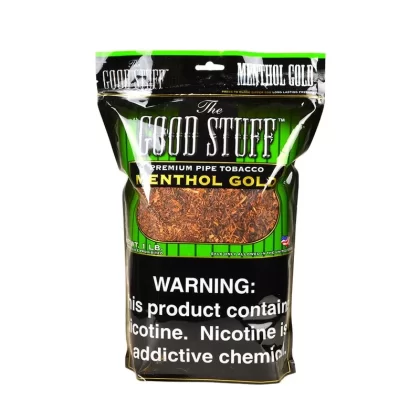 Good Stuff Menthol Gold Pipe Tobacco Bag