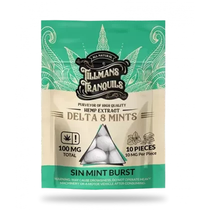 Tillmans Tranquils Sin Mint Burst Delta 8 THC Mints