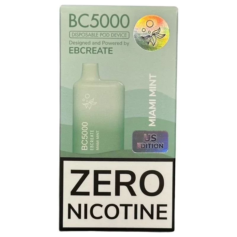 Zero Nicotine – BC5000 – Miami Mint – EBCreate