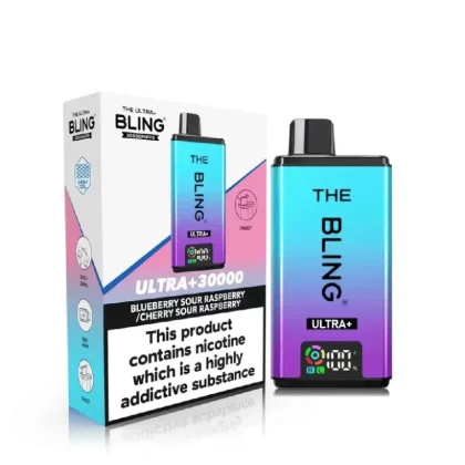 The Bling Ultra Plus 30K Vape Kit Blueberry Sour Raspberry