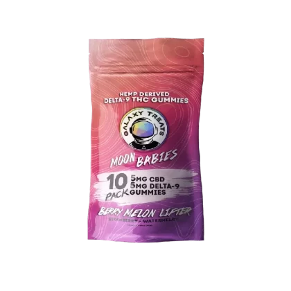 Galaxy Treats Berry Melon Lifter 10mg CBD + D9 Gummies (10ct)