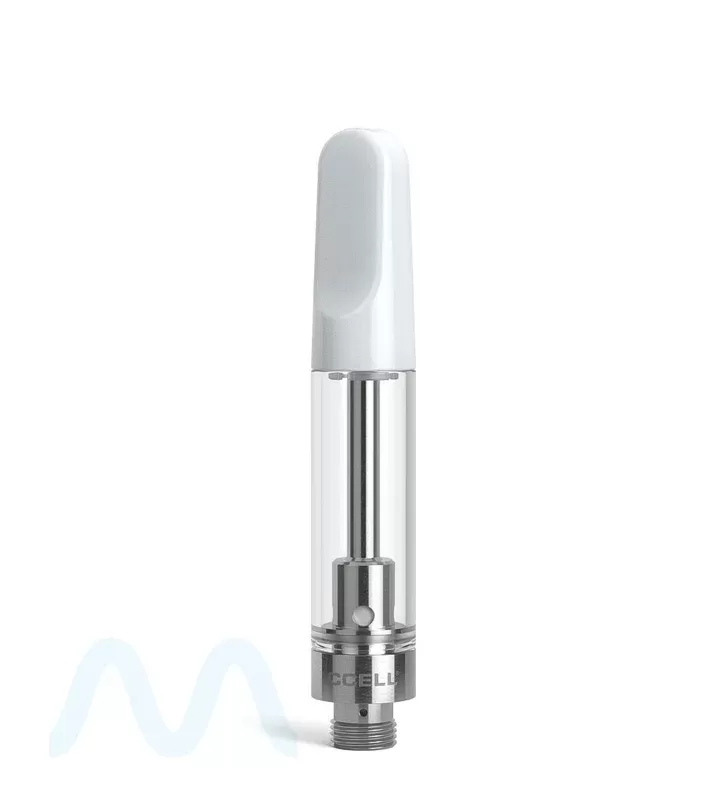 CCELL | TH2-SE Glass Vape Cartridge with White Plastic Mouthpiece