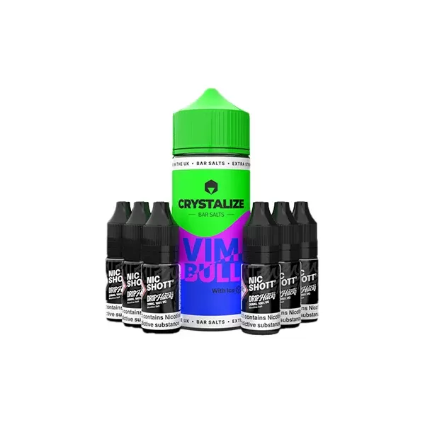 Crystalize Bar Salts 120 ml Longfill mit 6 kostenlosen Nikotin-Shots –