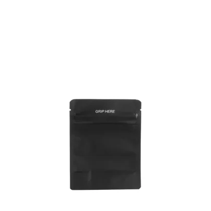Child-Resistant Mylar Bags | Full Matte Black – Tear Notch