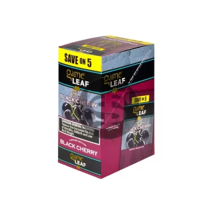 Game Leaf Cigarillos Save on 5 Black Cherry 8 pack of 5
